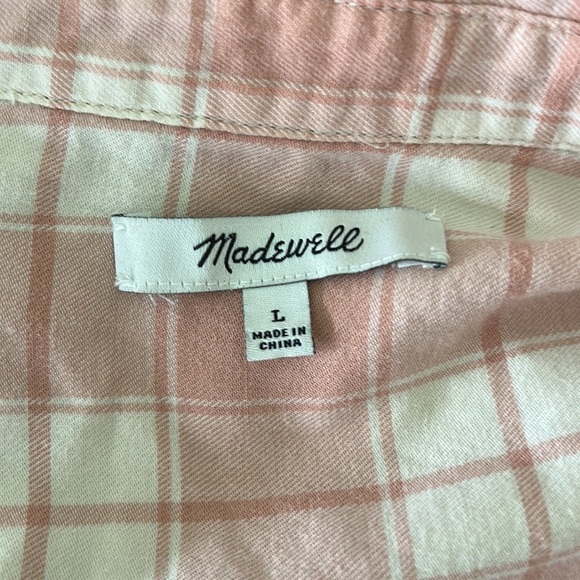 Madewell Central Long Sleeve Button Down Shirt in Danville Plaid - L - Picture 11 of 12